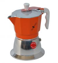 Caffettiera Topmoka arancione 3 tazze ad induzione