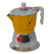 Caffettiera Topmoka gialla 6 tazze ad induzione