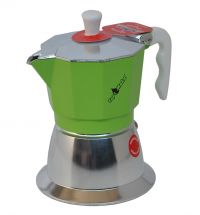 Caffettiera Topmoka verde 6 tazze ad induzione