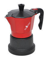 Caffettiera Topmoka rossa teflon 3 tazze