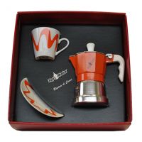 Confezione caffettiera Topmoka 1 tazza arancione