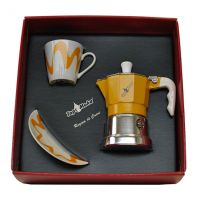 Confezione caffettiera Topmoka 1 tazza gialla