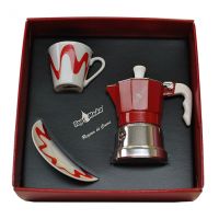 Confezione caffettiera Topmoka 1 tazza rossa