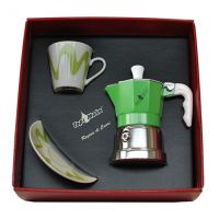 Confezione caffettiera Topmoka 1 tazza verde
