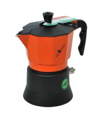 Caffettiera moka orziera 4 tazze arancione