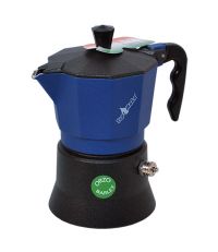 Caffettiera moka orziera 4 tazze blu