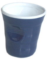 Bicchiere accartocciato Top Moka blu