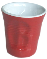 Bicchiere accartocciato Top Moka rosso