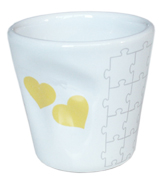 Bicchierino accartocciato D&D cuori gialli