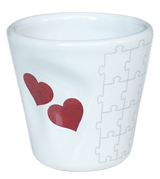 Bicchierino accartocciato D&D cuori rossi